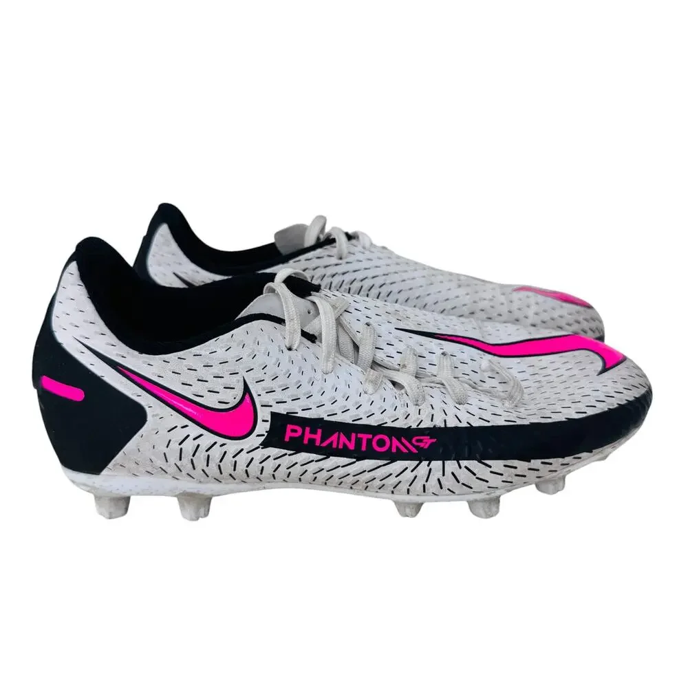 Nike Phantom GT Academy MG Soccer‎ Cleats Unisex Child 1Y White Pink CK8477-160